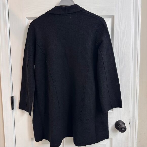 Norm Thompson 100% wool black jacket size small - Picture 7 of 7